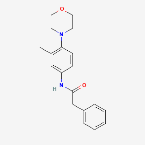 molecular formula C19H22N2O2 B1178829 N-[3-methyl-4-(4-morpholinyl)phenyl]-2-phenylacetamide 
