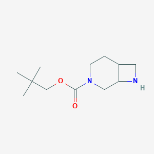 molecular formula C12H22N2O2 B11788291 Neopentyl 3,8-diazabicyclo[4.2.0]octane-3-carboxylate 