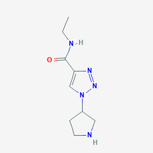 N-Ethyl-1-(pyrrolidin-3-yl)-1H-1,2,3-triazole-4-carboxamide