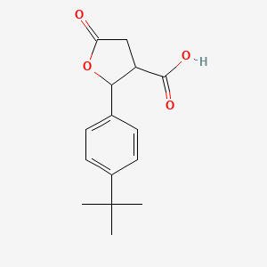 2-(4-(tert-Butyl)phenyl)-5-oxotetrahydrofuran-3-carboxylic acid