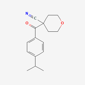 4-(4-Isopropylbenzoyl)tetrahydro-2H-pyran-4-carbonitrile