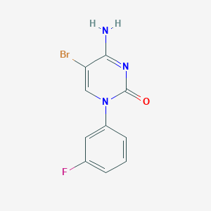 4-Amino-5-bromo-1-(3-fluorophenyl)pyrimidin-2(1H)-one