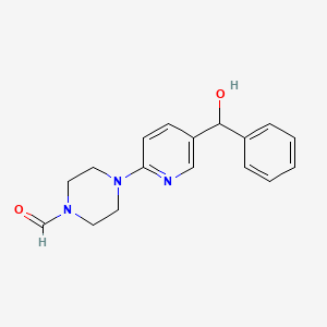 4-(5-(Hydroxy(phenyl)methyl)pyridin-2-yl)piperazine-1-carbaldehyde