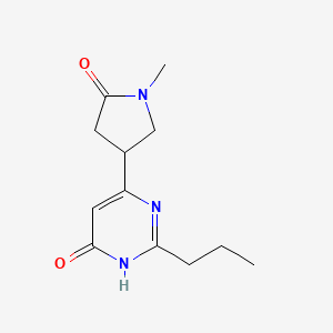 4-(6-Hydroxy-2-propylpyrimidin-4-yl)-1-methylpyrrolidin-2-one