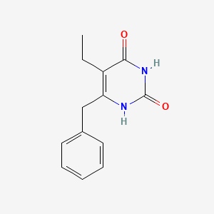 molecular formula C13H14N2O2 B11788446 6-Benzyl-5-ethylpyrimidine-2,4(1H,3H)-dione 