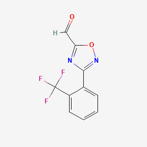 3-(2-(Trifluoromethyl)phenyl)-1,2,4-oxadiazole-5-carbaldehyde