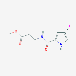 molecular formula C9H11IN2O3 B11788536 Methyl 3-(4-iodo-1H-pyrrole-2-carboxamido)propanoate 