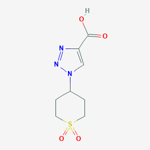 1-(1,1-Dioxidotetrahydro-2H-thiopyran-4-yl)-1H-1,2,3-triazole-4-carboxylic acid