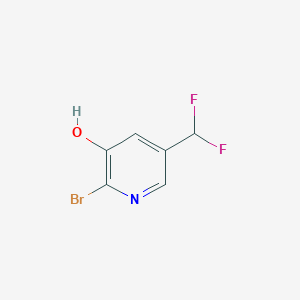 molecular formula C6H4BrF2NO B11788590 2-Bromo-5-(difluoromethyl)pyridin-3-ol 