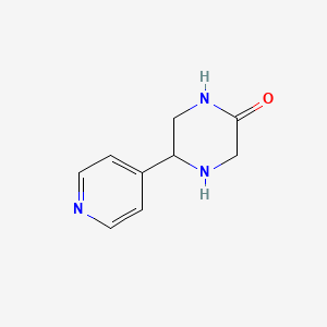 5-(Pyridin-4-YL)piperazin-2-one