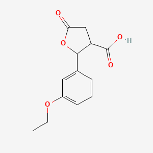 2-(3-Ethoxyphenyl)-5-oxotetrahydrofuran-3-carboxylic acid