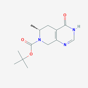 tert-butyl (6R)-6-methyl-4-oxo-3,5,6,8-tetrahydropyrido[3,4-d]pyrimidine-7-carboxylate