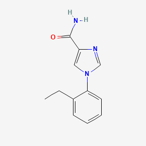 molecular formula C12H13N3O B11788686 1-(2-Ethylphenyl)-1H-imidazole-4-carboxamide 