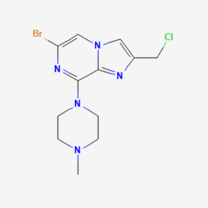 6-Bromo-2-(chloromethyl)-8-(4-methylpiperazin-1-YL)imidazo[1,2-A]pyrazine