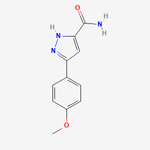 3-(4-Methoxyphenyl)-1H-pyrazole-5-carboxamide