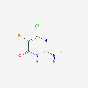 5-Bromo-6-chloro-2-(methylamino)pyrimidin-4(3H)-one