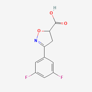 3-(3,5-Difluorophenyl)-4,5-dihydroisoxazole-5-carboxylic acid