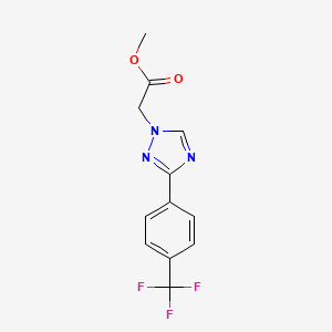 Methyl 2-(3-(4-(trifluoromethyl)phenyl)-1H-1,2,4-triazol-1-yl)acetate