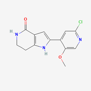 2-(2-Chloro-5-methoxypyridin-4-YL)-6,7-dihydro-1H-pyrrolo[3,2-C]pyridin-4(5H)-one