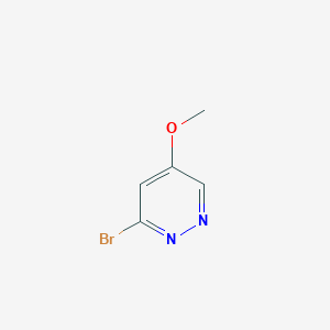 molecular formula C5H5BrN2O B11789016 3-Bromo-5-methoxypyridazine CAS No. 1401081-54-6