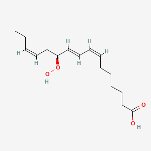 molecular formula C16H26O4 B1178903 (7Z,9E,11S,13Z)-11-hydroperoxyhexadeca-7,9,13-trienoic acid CAS No. 145298-78-8