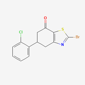 2-Bromo-5-(2-chlorophenyl)-5,6-dihydrobenzo[d]thiazol-7(4H)-one