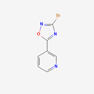 molecular formula C7H4BrN3O B11789049 3-Bromo-5-(pyridin-3-yl)-1,2,4-oxadiazole 