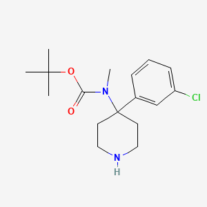 tert-Butyl (4-(3-chlorophenyl)piperidin-4-yl)(methyl)carbamate