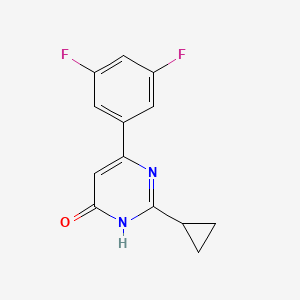 molecular formula C13H10F2N2O B11789112 2-Cyclopropyl-6-(3,5-difluorophenyl)pyrimidin-4-ol 