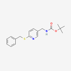 tert-Butyl ((6-(benzylthio)pyridin-3-yl)methyl)carbamate