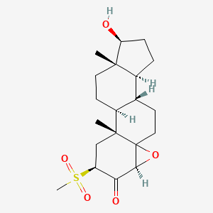 4,5-Epoxy-17-hydroxy-2-methylsulfonyl-3-androstanone