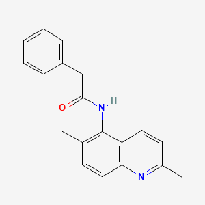 molecular formula C19H18N2O B1178917 N-(2,6-dimethylquinolin-5-yl)-2-phenylacetamide 