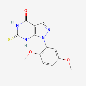 1-(2,5-Dimethoxyphenyl)-6-mercapto-1H-pyrazolo[3,4-d]pyrimidin-4(5H)-one