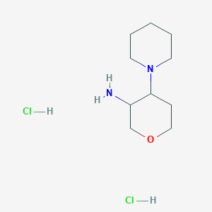 4-(Piperidin-1-yl)tetrahydro-2H-pyran-3-amine dihydrochloride