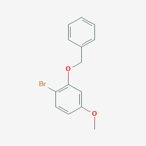 molecular formula C14H13BrO2 B117892 1-Bromo-4-methoxy-2-phenylmethoxybenzene CAS No. 150356-67-5