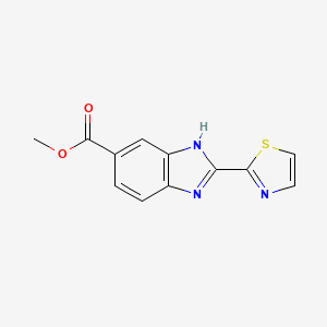 Methyl 2-(thiazol-2-yl)-1H-benzo[d]imidazole-6-carboxylate