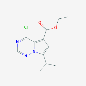 Ethyl 4-chloro-7-isopropylpyrrolo[2,1-F][1,2,4]triazine-5-carboxylate