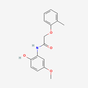 N-(2-hydroxy-5-methoxyphenyl)-2-(2-methylphenoxy)acetamide
