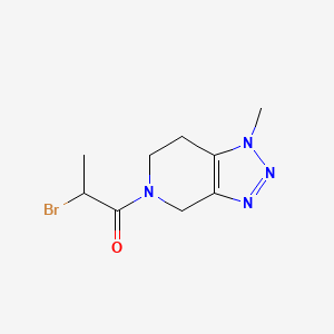 2-Bromo-1-(1-methyl-6,7-dihydro-1H-[1,2,3]triazolo[4,5-c]pyridin-5(4H)-yl)propan-1-one