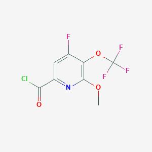 4-Fluoro-2-methoxy-3-(trifluoromethoxy)pyridine-6-carbonyl chloride