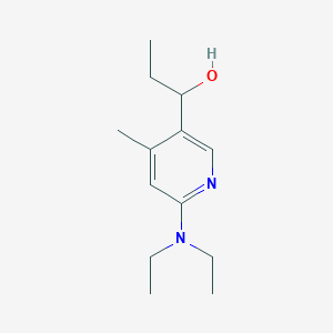 1-(6-(Diethylamino)-4-methylpyridin-3-yl)propan-1-ol