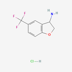 5-(Trifluoromethyl)-2,3-dihydrobenzofuran-3-amine hydrochloride