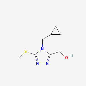 (4-(Cyclopropylmethyl)-5-(methylthio)-4H-1,2,4-triazol-3-yl)methanol