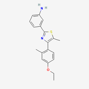 3-(4-(4-Ethoxy-2-methylphenyl)-5-methylthiazol-2-yl)aniline