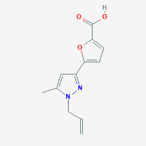 5-(1-Allyl-5-methyl-1H-pyrazol-3-yl)furan-2-carboxylic acid