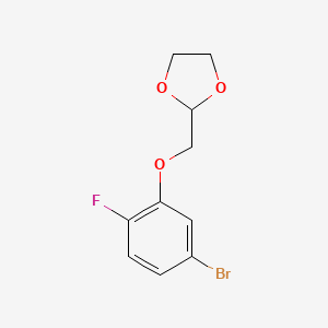 2-((5-Bromo-2-fluorophenoxy)methyl)-1,3-dioxolane