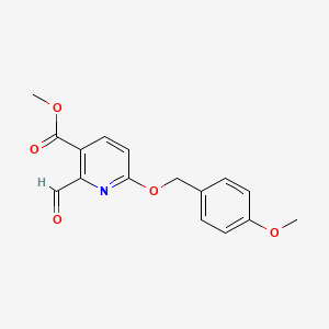 Methyl 2-formyl-6-((4-methoxybenzyl)oxy)nicotinate