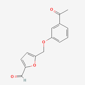 5-((3-Acetylphenoxy)methyl)furan-2-carbaldehyde