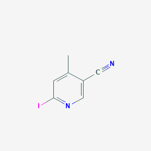 molecular formula C7H5IN2 B11789511 6-Iodo-4-methylnicotinonitrile 