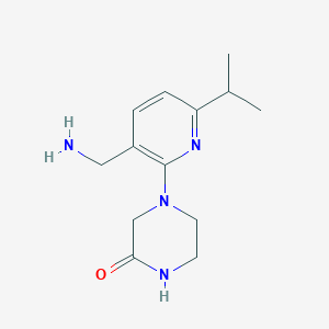 4-(3-(Aminomethyl)-6-isopropylpyridin-2-yl)piperazin-2-one